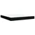 Vidaxl Box spring postelja z vzmetnico črna 180x200 cm blago
