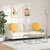 Jastučići za sjedenje 2 pcs Svijetlo žuta O50 x 19 cm