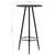 Barski stol crni 60 x 107,5 cm MDF