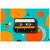 Fototapeta retro kaseta na barvnih krogih - 147x99