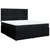 VIDAXL Box spring postelja z vzmetnico črna 180x200 cm blago