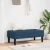 klupa s jastukom Plava 113 x 57 x 39 cm tkanina