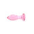 Kiotos Glass Plug Crystal Gem Pink