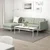 LANDSKRONA Sofa trosed, s lenjivcem/Gunnared svetlozelena/drvo