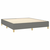 Vidaxl Box spring postelja z vzmetnico LED temno siva 160x200 cm blago