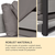 Blumfeldt Havanna Pavillon & Lounge-Set, 270x230x270cm, 4 dvojni sedeži, antracit siva - Blumfeldt