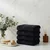 List - Black Black Hand Towel Set (4 Pieces)