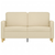 vidaXL vidaXL Kavč dvosed krem 120 cm blago, (20928958)