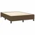 Vidaxl Box spring postelja z vzmetnico temno rjava 140x200 cm blago