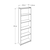 Hanah Home Polica za knjige Ktp-150-Aa-1, 58x170x23 cm, Antracit