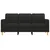 Vidaxl Trosed črn 180 cm blago