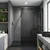 Stena za prhanje Rea Flexi Grey/Black 100