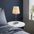 Endon 99596 - Stona lampa 1xE27/10W/230V bela/sjajni hrom