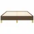 shumee vidaXL Posteljni okvir temno rjav 120x190 cm oblazinjen s blagom