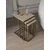 Hanah Home Mira set stolića (umetnuti), antik/travertin (3 kom)
