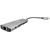 Gembird USB A-CM-COMBO9-03 ** Adapter, 9 portova, USB-C, HUB, HDMI, PD, SD, RJ45