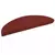 Prostirke za stepenice, samoljepljive, 15 kom, 56x17x3 cm, bordo crvene, poluokrugle