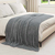 Pokrivači za bacanje 6 pcs Tamno siva 200 x 150 cm Runo