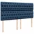vidaXL vidaXL Box spring postelja z vzmetnico modra 200x200 cm blago, (21310443)