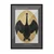 WallXpert uramljena slika 115216, The Black Swan Hilme af Klint, crni labud u zlatnom ovalu, 50 x 70 cm, crni ram