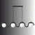 Opviq luster GEDIK-20443, 4 × E27, crni