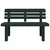 Vrtna klupa zelena 110 x 52 x 71 cm od polipropilena