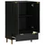 Visoka komoda crna 60 x 33 x 100 cm konstruirano drvo