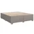 Vidaxl Box spring postelja z vzmetnico taupe 180x200 cm blago