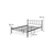 Hanah Home Francuski ležaj K90, 120x95x200 cm, Crni