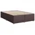 Vidaxl Box spring postelja z vzmetnico temno rjava 160x200 cm blago