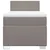 Vidaxl Box spring postelja z vzmetnico taupe 80x200 cm blago