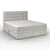 Bessagi Home Postelja Boxspring Aria, Siva