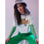 Sinsay - Crop top s printom - krem