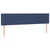 Vidaxl Box spring postelja z vzmetnico LED modra 120x190 cm blago
