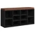 Klupa za cipele crna 103 x 30 x 48 cm od konstruiranog drva