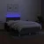 Vidaxl Box spring postelja z vzmetnico LED temno siva 120x200 cm blago