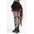 Žensko krilo DEVIL FASHION - Black and Red Gothic Punk - SKT210
