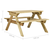 Stol za piknik s klupama 110x123x73 cm od impregnirane borovine