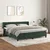 Vidaxl Box spring postelja z vzmetnico temno zelena 180x200 cm žamet