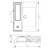 LED reflektor sa senzorom i solarnim panelom FUJI LED/8W/3,7V 2000 mAh IP65