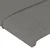 LED uzglavlje tamnosivo 83x16x78/88 cm od tkanine