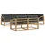 Set vanjskih sofa s jastukom 6 pcs Bijela i antracit Poliester