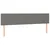 Vidaxl Box spring postelja z vzmetnico LED temno siva 120x190 cm blago