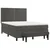 Vidaxl Box spring postelja z vzmetnico temno siva 140x200 cm žamet
