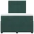 Vidaxl Box spring postelja z vzmetnico temno zelena 120x200 cm žamet