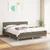 Greatstore Box spring postelja z vzmetnico taupe 180x200 cm blago