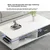 Yameile Klub sto, 120x39x60 cm, Beli