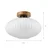 Plafonsko svetlo HARMA WOOD 1xE27/15W/230V hrast/belo, prečnik 30 cm