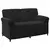 Sofa za dvije osobe Crna 158 x 83 x 95 cm Baršun