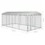 Vanjski kavez za pse s krovom 7,6 x 3,8 x 2,3 m